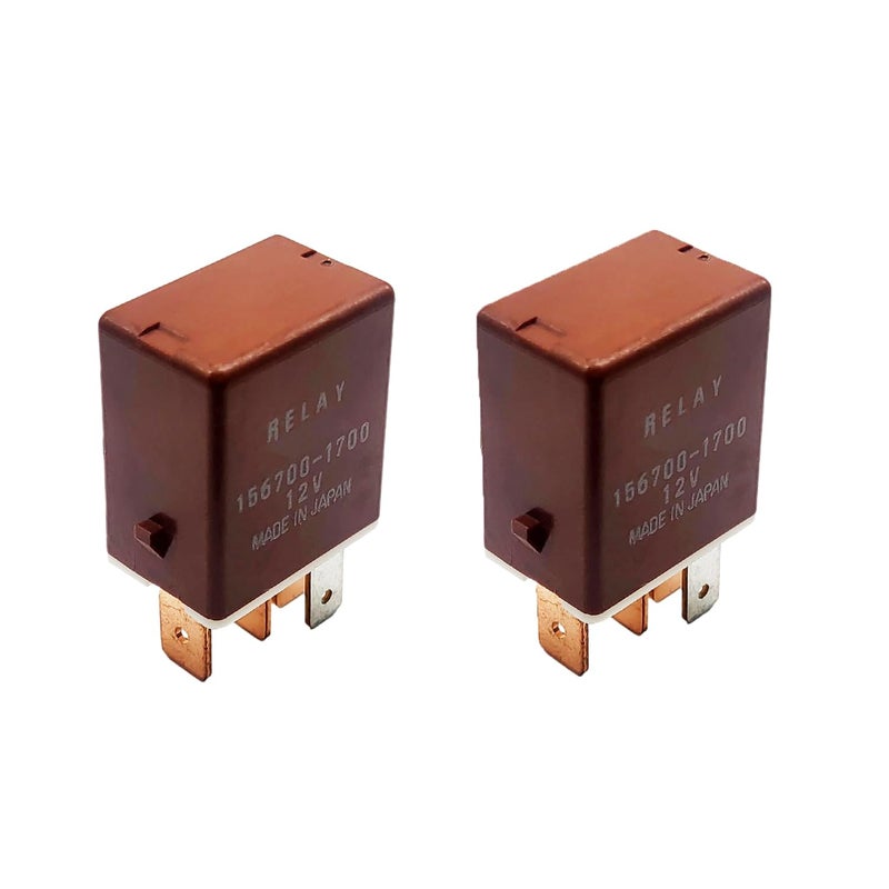 Alikkash 2 قطعة ريلاي أوتوماتيكي صغير ISO 90987-T4001 156700-1700 ريلاي مروحة التبريد - Image 1